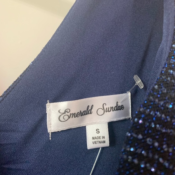 Sexy Midnight Blue Cocktail Dress - Picture 6 of 8